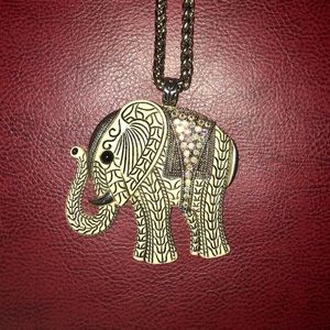 Embellished Elephant Pendant